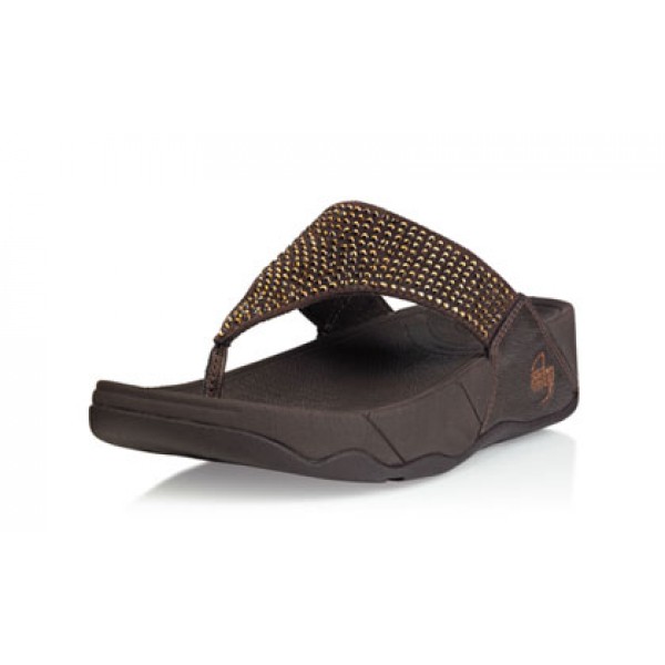 Women's Charming Fitflop Rokkit Brown Diomand