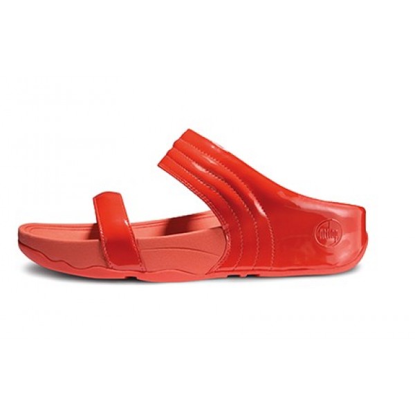 Women's Fitflop Walkstar Slide Leather Mineral Red