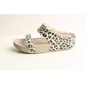 Women's Fitflop Walkstar Slide Leopard Beige Sandal