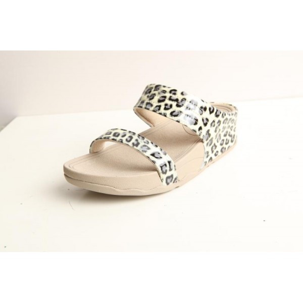 Women's Fitflop Walkstar Slide Leopard Beige Sandal