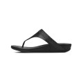 Women's Fitflop Banda Micro-Crystal Toe-Post Leather All Black