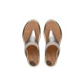 Women's Fitflop Banda Micro-Crystal Toe-Post Leather Pale Gold
