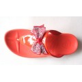 Women's Fitflop Bowknot In Red